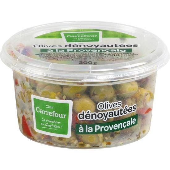 Carrefour - Olives vertes dénoyautées