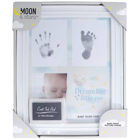 Moon & Stars Baby's First Print Frame