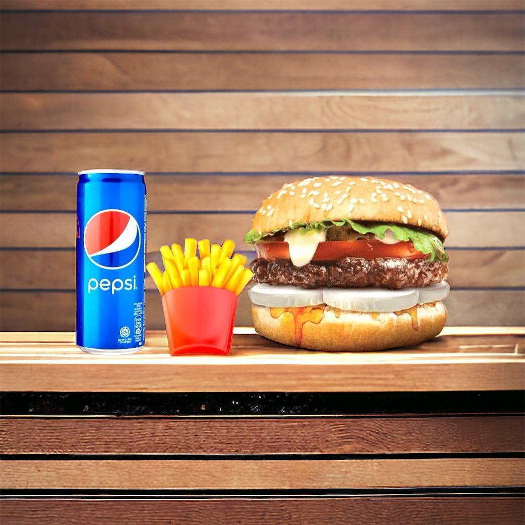 Menu Burger Chèvre au Miel
