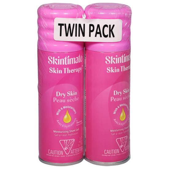 Skintimate Skin Therapy Dry Skin Shave Gel Twin pack