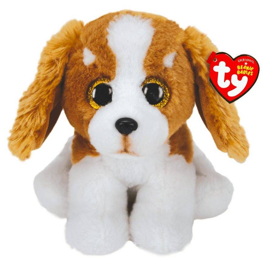 Barker Beanie Babies Brown & White Dog Plush