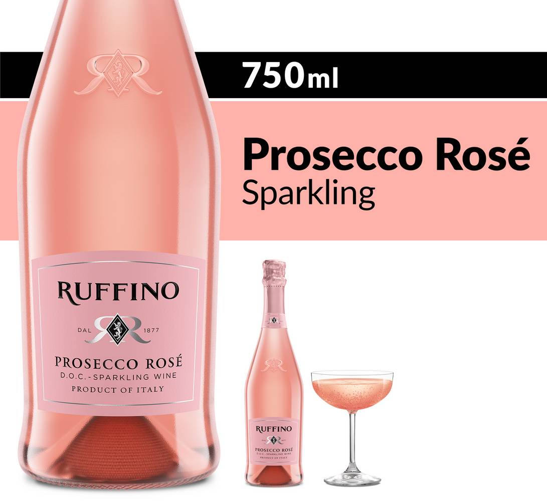 Ruffino Prosecco Rose Sparkling Wine (25.35 fl oz)