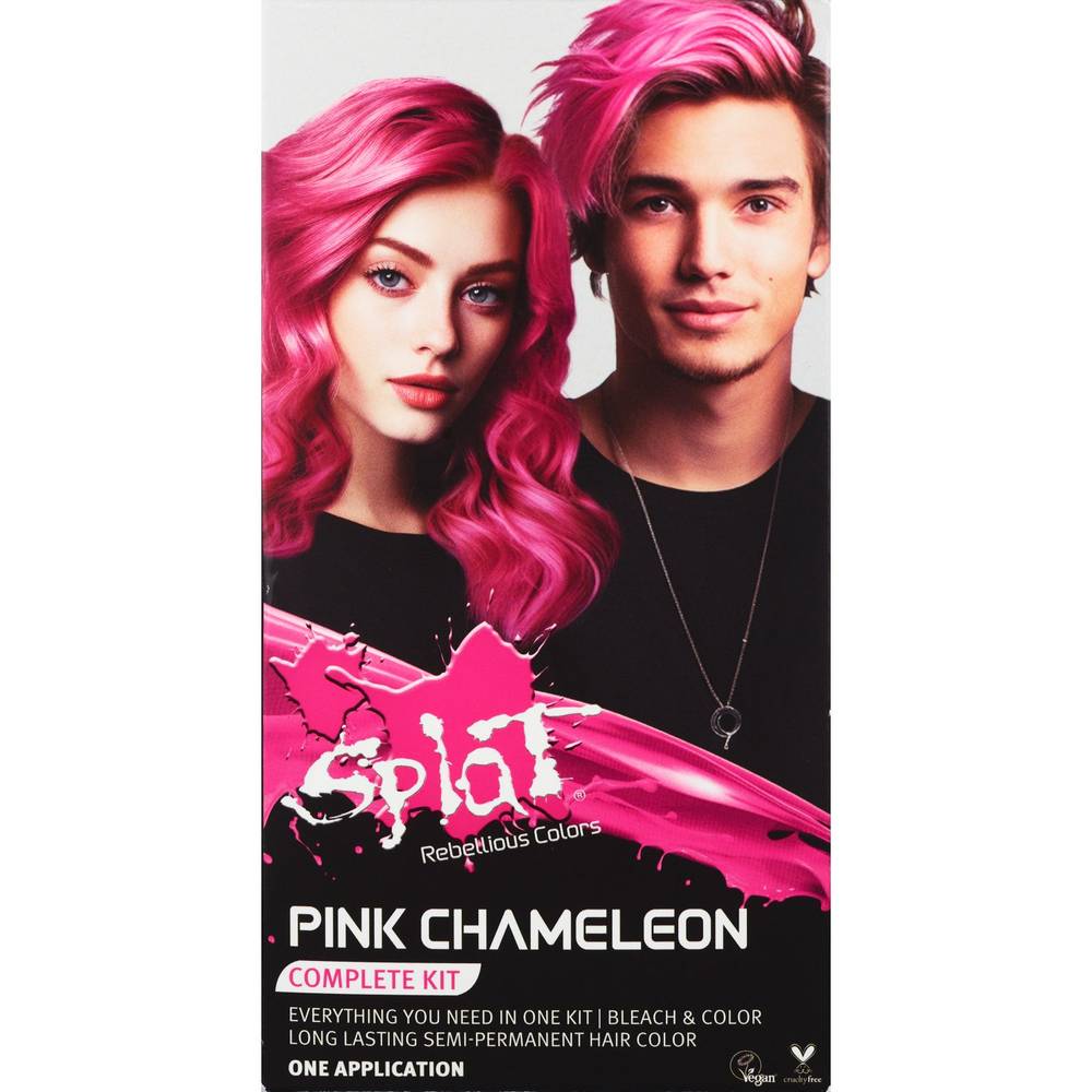 Splat Rebellious Hair Color Complete Kit, Pink Chameleon