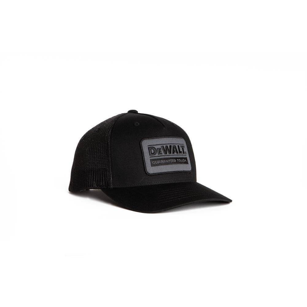 Dewalt Wallace Unisex One Size Fits All Cotton/Polyester Trucker Black With Grey Logo Baseball Cap