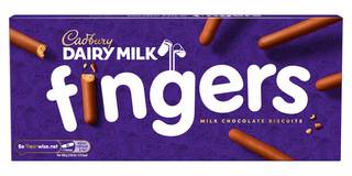 Cadbury Dairy Milk Fingers Chocolate Biscuits 114g
