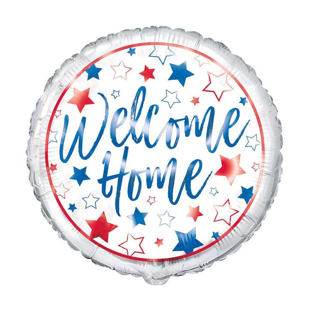 18-In. Foil Red White & Blue Welcome Home Balloon