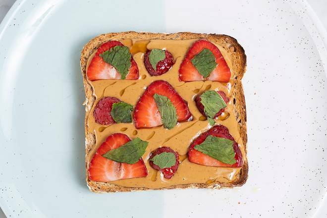 Peanut Butter & Berry Toast