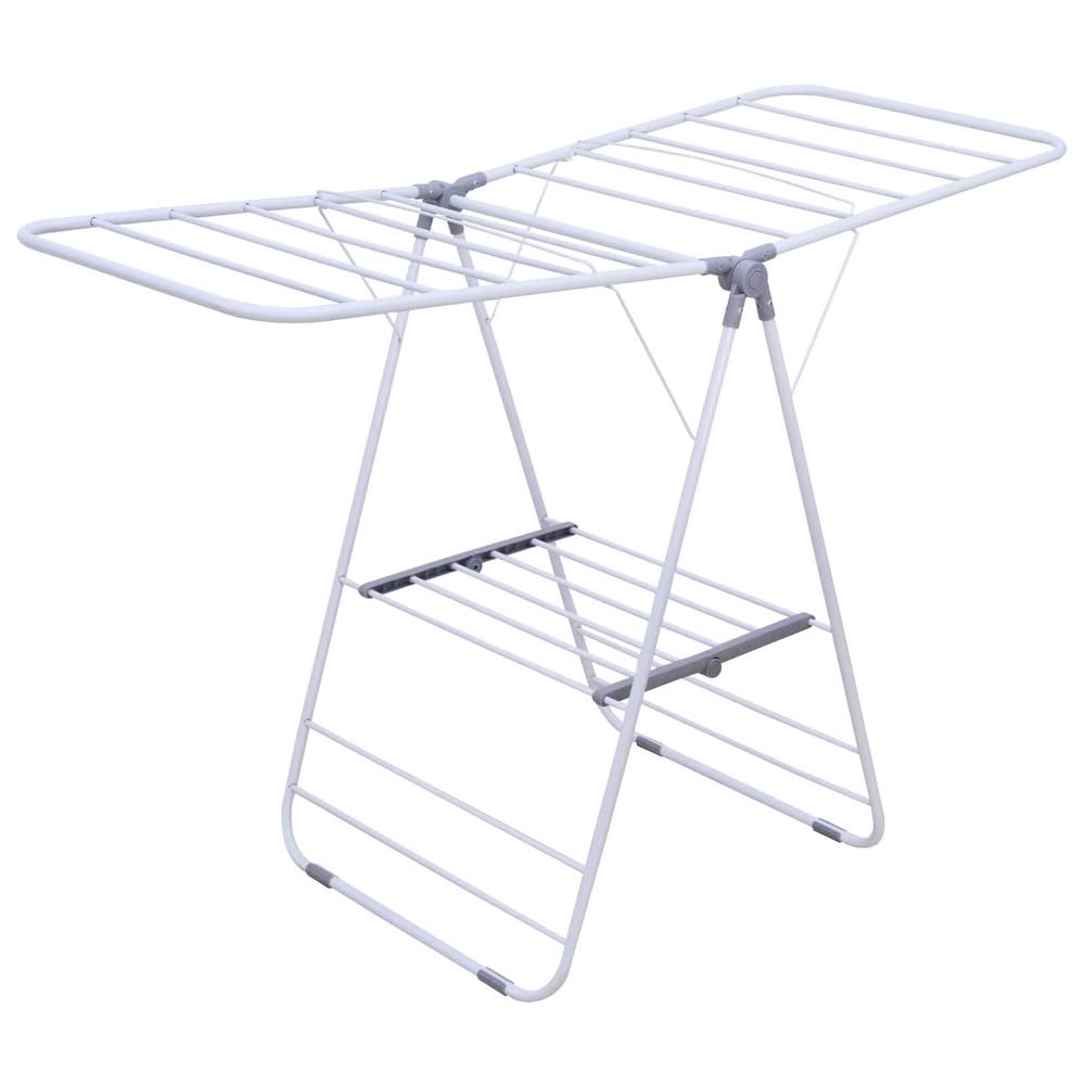 Practa 16m White and Grey Winged Clothes Airer