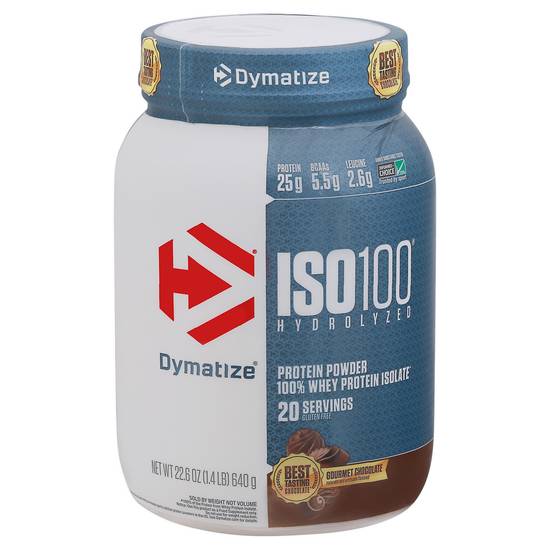 Dymatize Iso100 Hydrolyzed Gourment Chocolate Protein Powder(22.6 Oz)