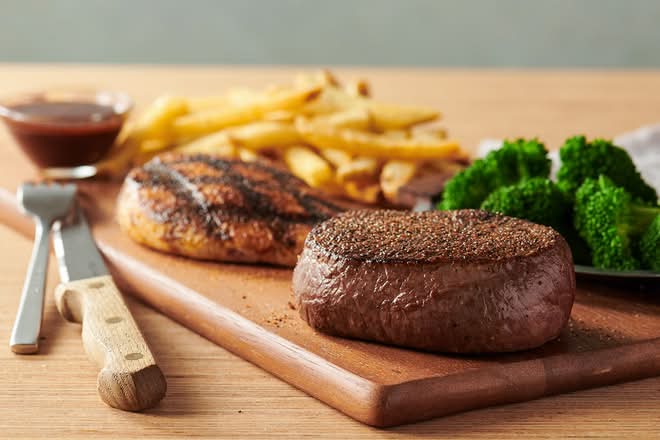 Sirloin* & Grilled Chicken