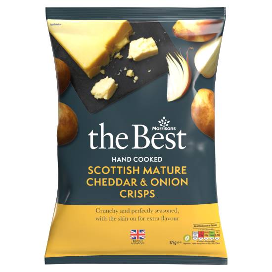 Morrisons the Best Hand Cooked Scottish Mature Cheddar & Onion Crisps