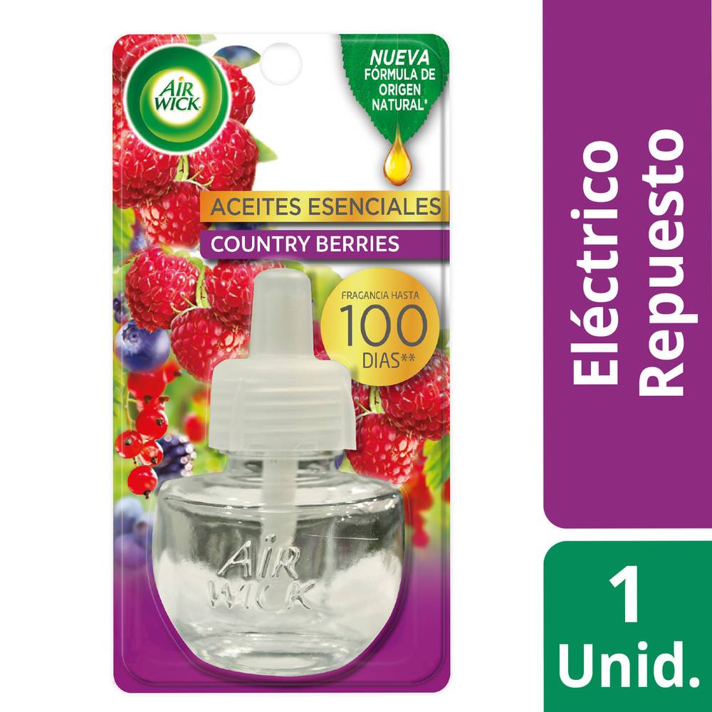 Air wick aromatizante de ambientes aroma berries silvestres (display 21 ml)