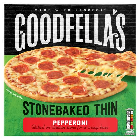 Goodfella's Stonebaked Thin Crust Pepperoni & Cheese Pizza (332g)