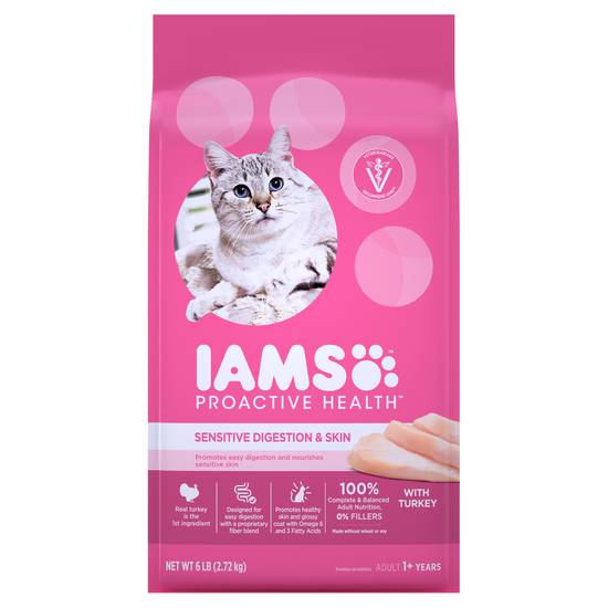Iams Adult Sensitive Dry Cat Food (6 lbs)