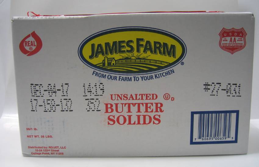 James Farm - Unsalted Solid Butter - 1 lb