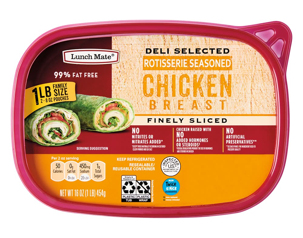 Lunch Mate Chicken Breast, Rotisserie Seasoned (16 oz)