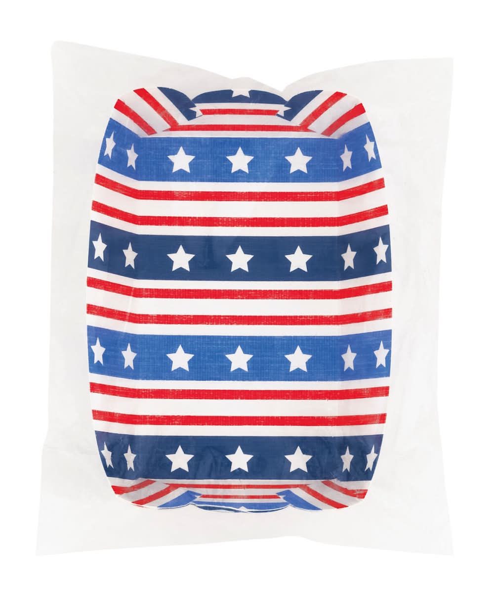 Patriotic Vibes Hot Dog Trays 8 Ct