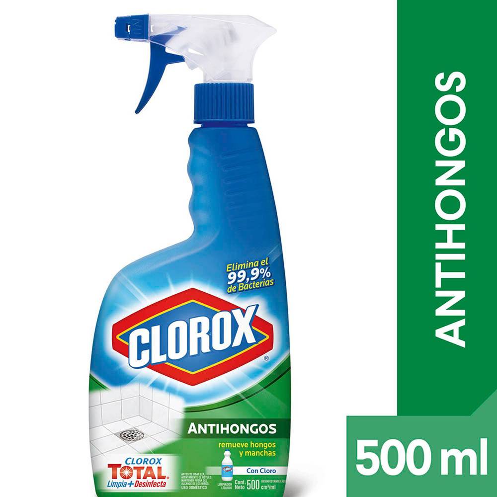 Clorox limpiador de baño antihongos con gatillo (botella 500 ml)
