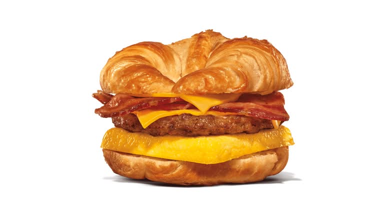 Bacon, Sausage, Egg, & Cheese Croissan'wich