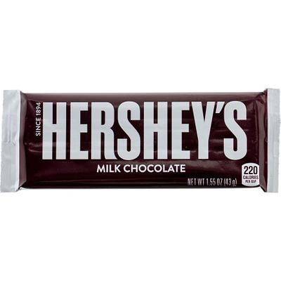 HERSHEYS Bars Milk Chocolate 43grs
