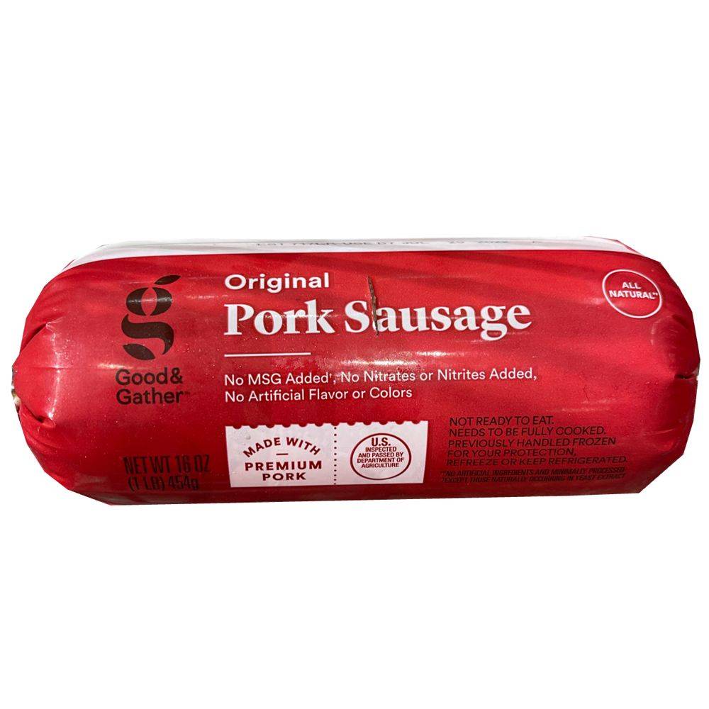 Good & Gather All-Natural Pork Sausage Roll (16 oz)