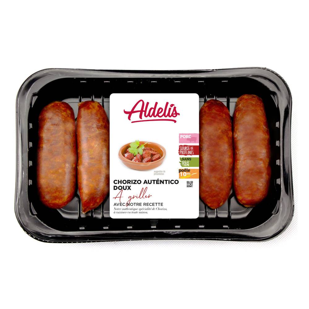 Aldelis - Chorizo authentique à cuire
