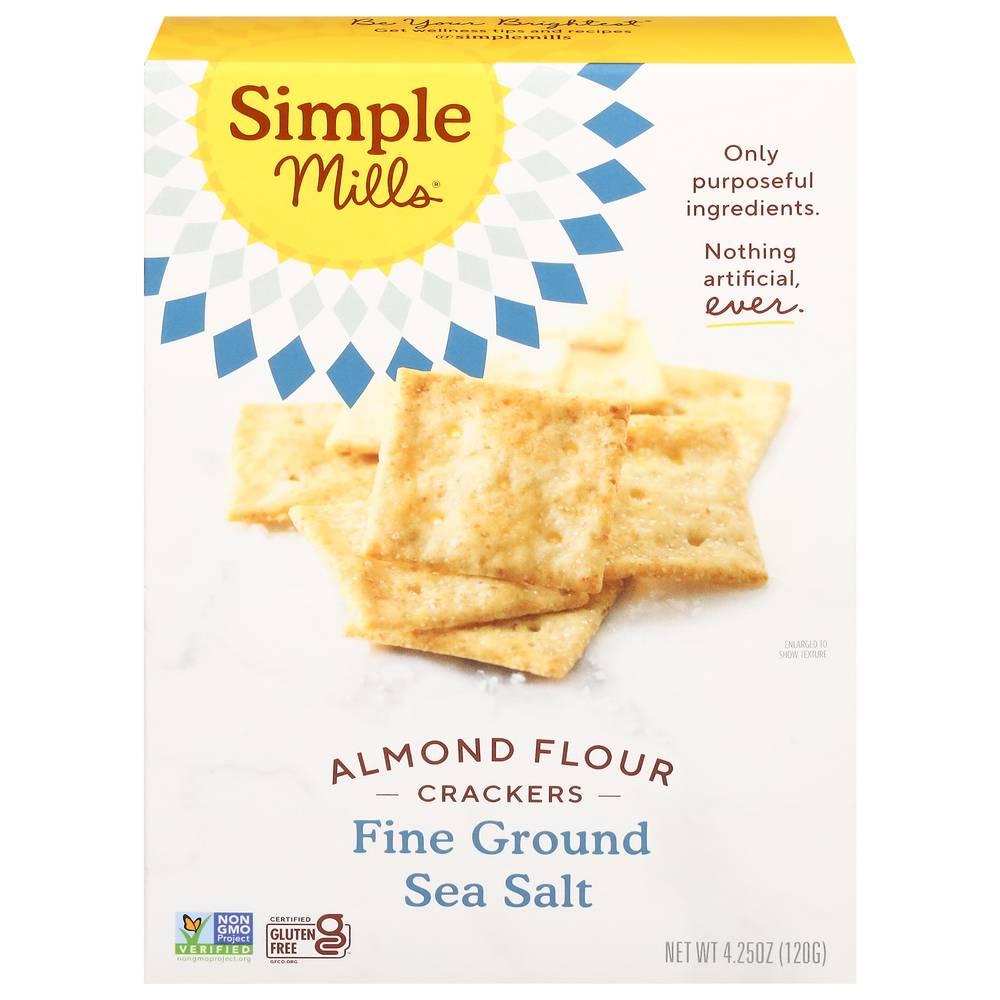 Simple Mills Fine Ground Sea Salt Almond Flour Crackers (4.25 oz)