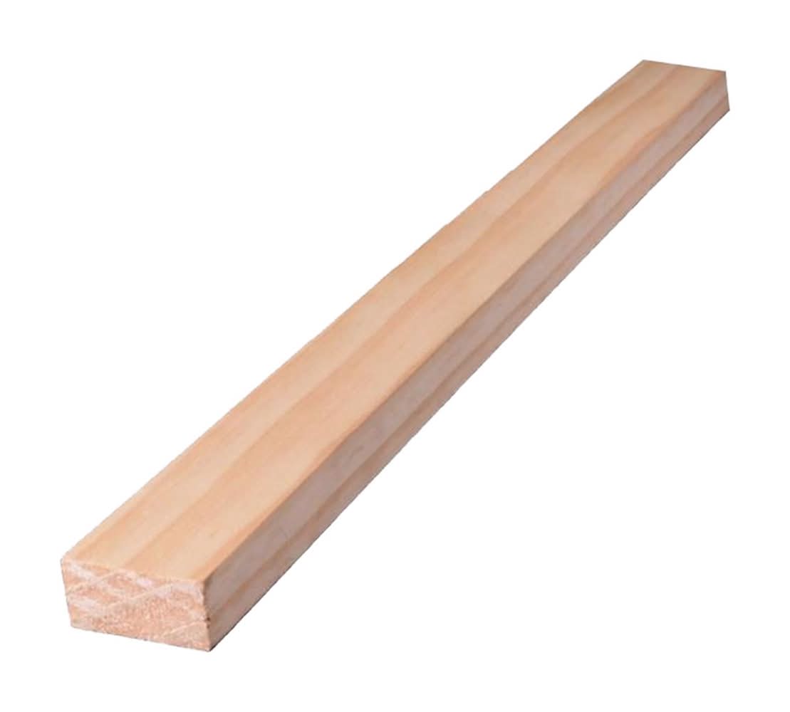 Alexandria Moulding 1 In. X 2 In. W X 8 Ft. L Pine Furring Strip #2/Btr Premium Grade