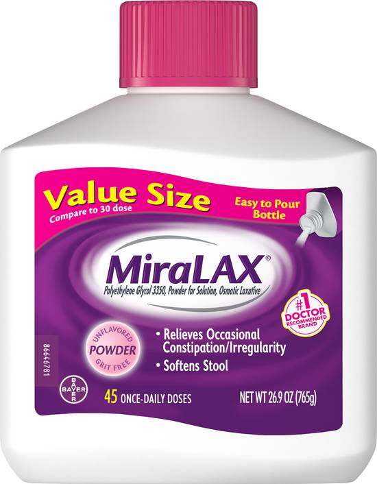 Miralax Laxative Powder For Constipation Relief (26.9 oz)