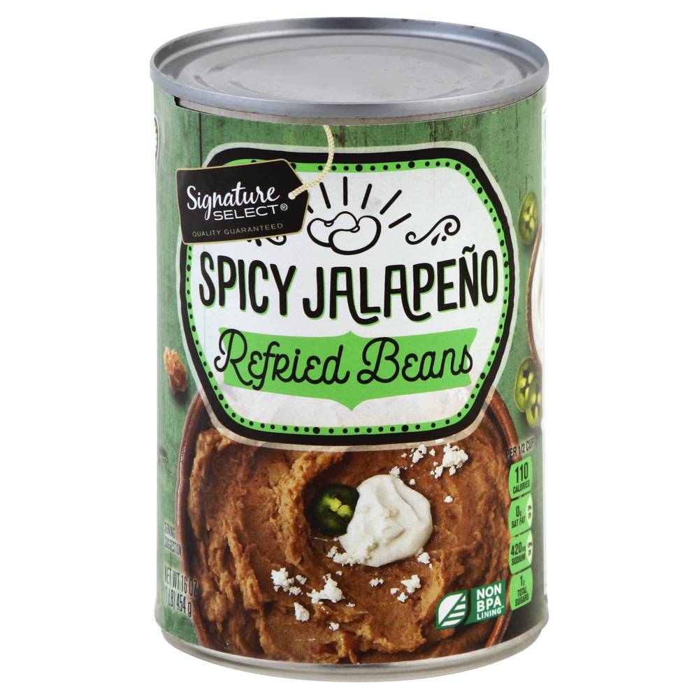 Signature Select Beans Refried Spicy Jalapeno (1 lbs)