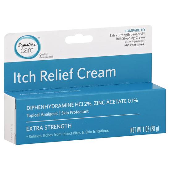 Signature Care Extra Strength Itch Relief Cream (1 oz)