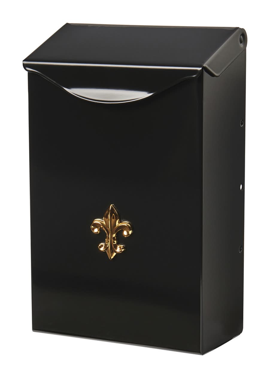 Architectural Mailboxes City Classic Classic Galvanized Steel Wall Mount Black Mailbox