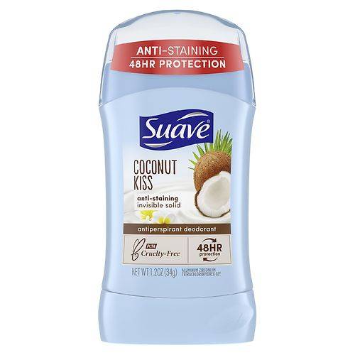 Suave Antiperspirant & Deodorant Stick Coconut Kiss - 1.2 oz