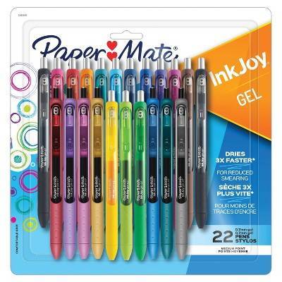 Paper Mate Inkjoy 0.7 mm Medium Point Assorted Color Gel Pens