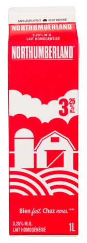Northumberland homogenized 3.25% milk - homogenized 3.25% milk (1 l)