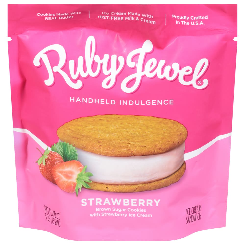 Ruby Jewel Strawberry Ice Cream Sandwich (5.25 fl oz)