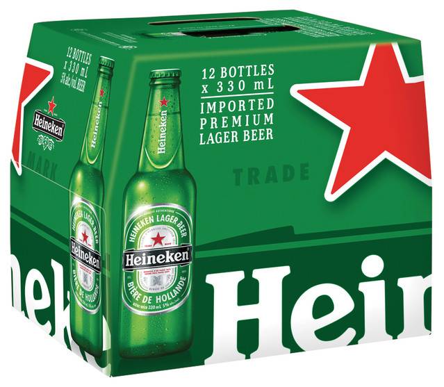 Heineken Pale Lager Beer (12 x 330 ml)