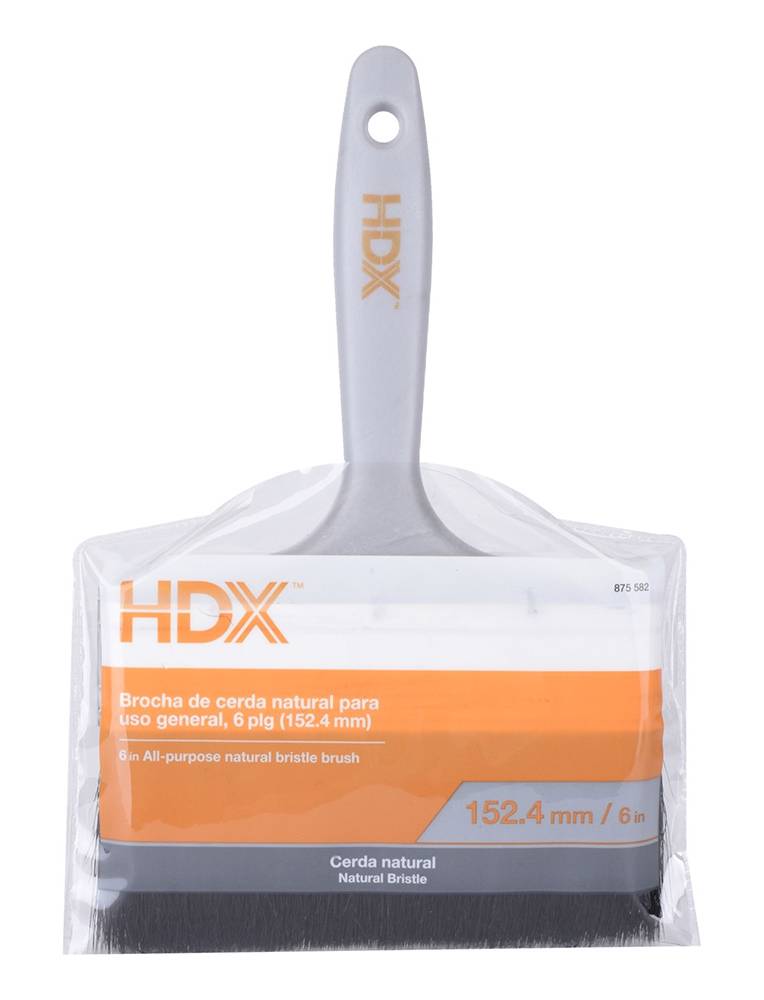 HDX · Brocha cerda natural, 6"