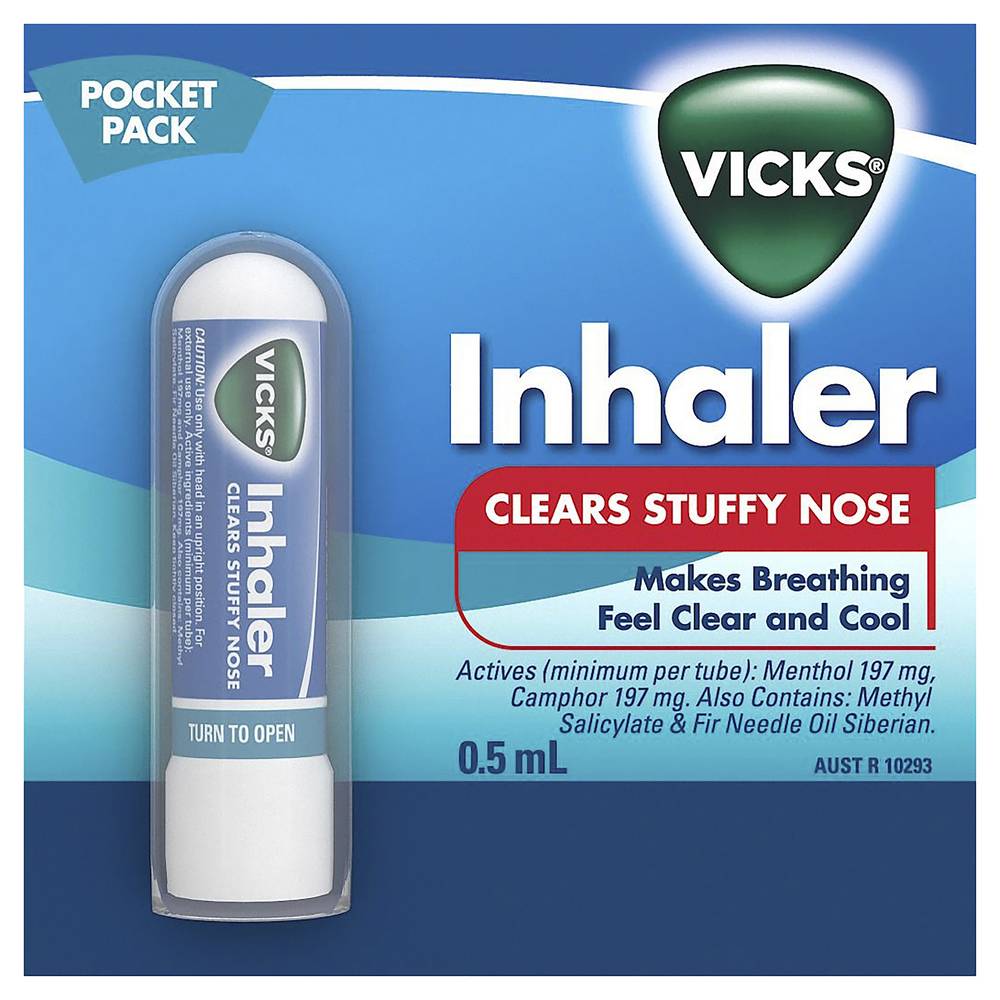 Vicks Nasal Decongestant Inhaler (0.5mL)