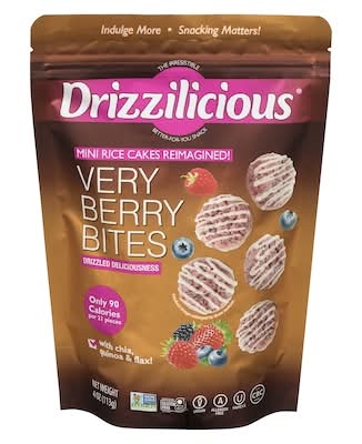 Drizzilicious Mini Rice Cakes, Very Berry (113 kg)