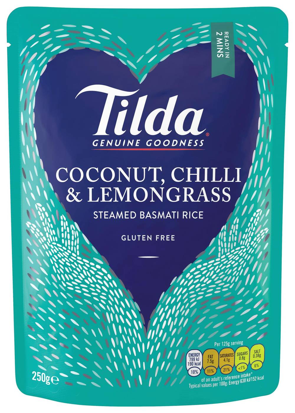 Tilda Gluten Free Steamed Basmati Rice (250g)