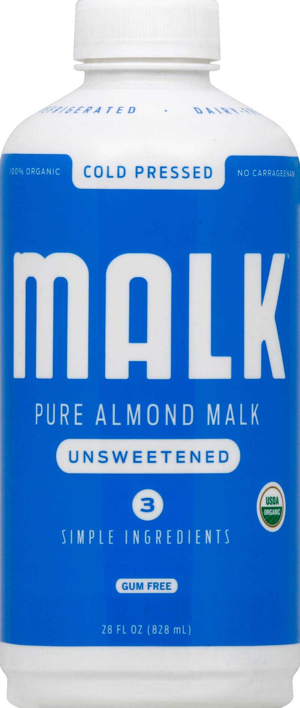 Malk Unsweetened Pure Almondmilk (28 fl oz)