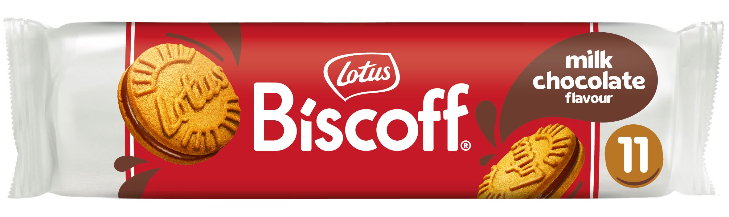 Lotus Biscoff Sandwich Biscuits, Milk Chocolate (110g)