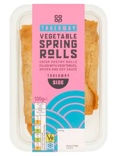 Co-op Vegetable Spring Rolls 100g