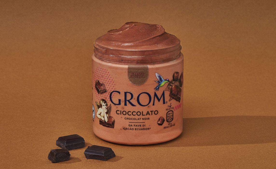 Grom Chocolat Noir Pot de 460ml
