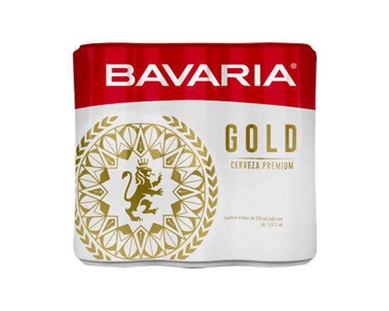 Bavaria cerveza gold (6 pack, 350 ml)