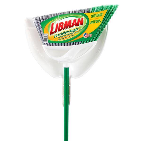 Libman Precision Angle Broom With Dustpan (L)