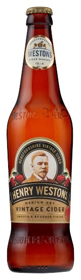 Henry Westons Medium Dry Vintage Cider (500ml)