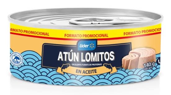 Lider · Atún lomitos en aceite (140 g)