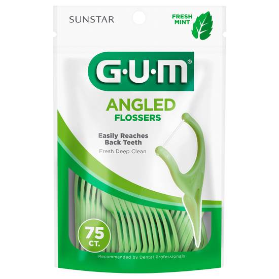 Gum Fresh Mint Angled Flossers (75 ct)